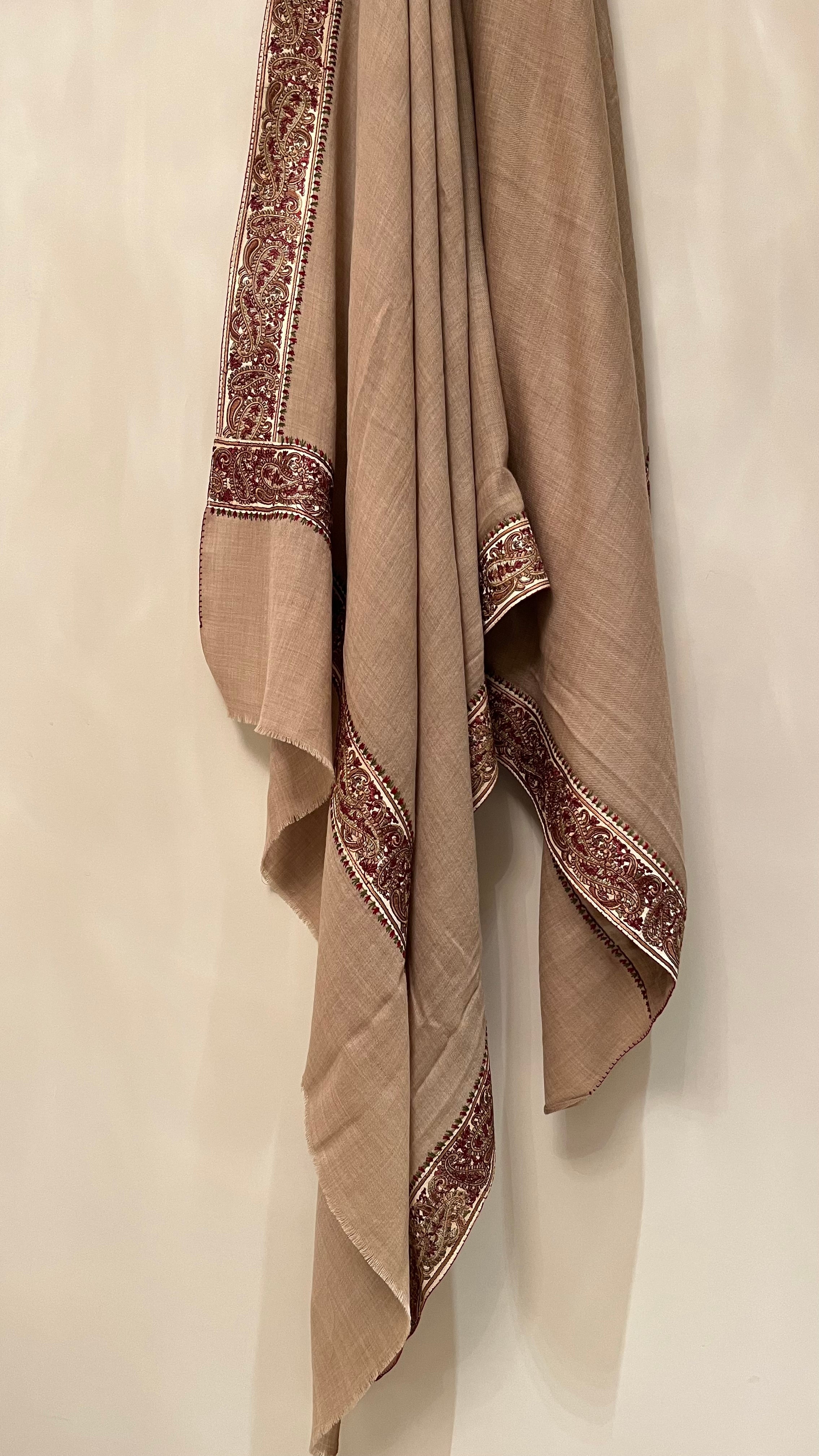 Pashmina-Kashmiri embroidered Shawl