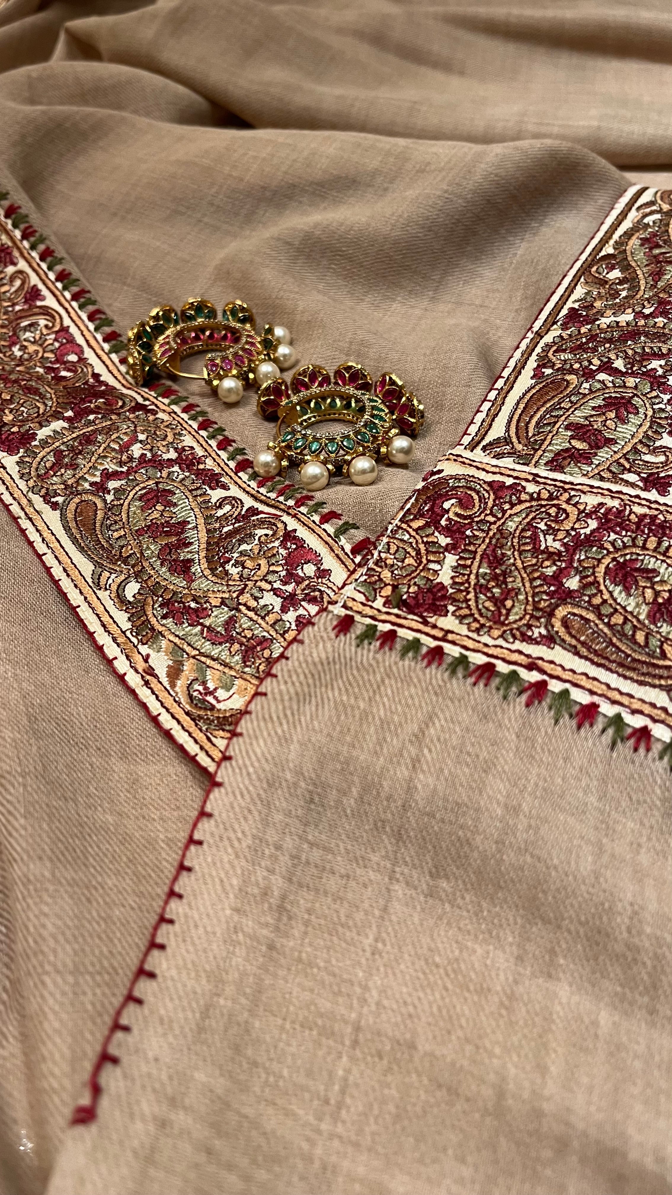 Pashmina-Kashmiri embroidered Shawl